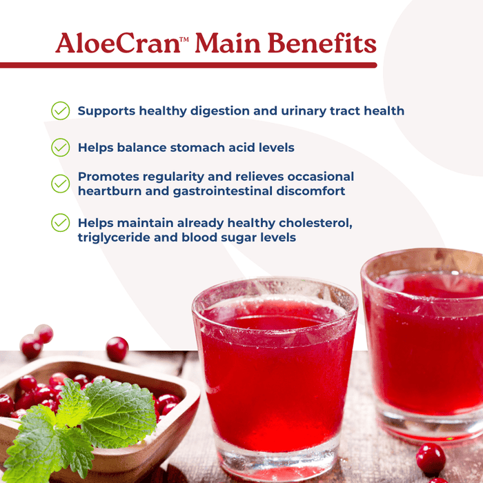 AloeCran - Aloe Vera and Cranberry drink Mix