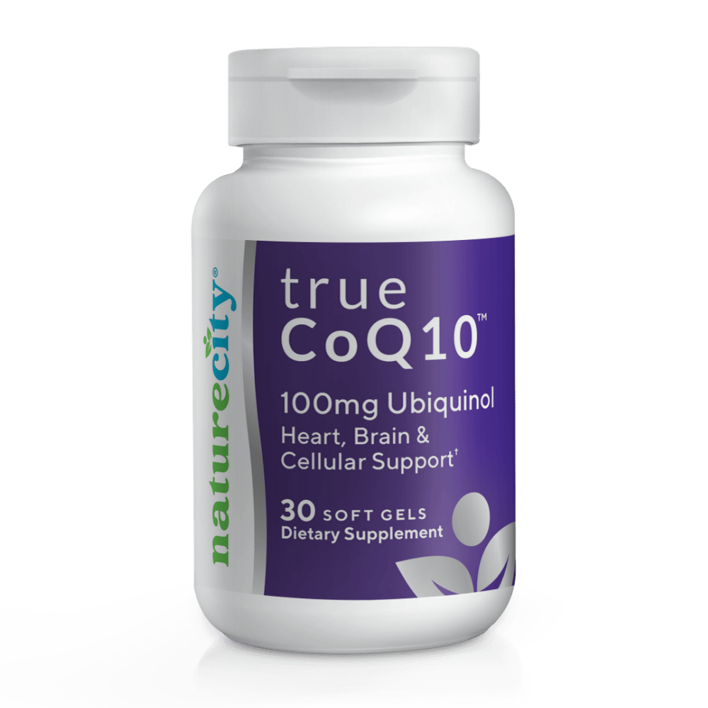 TrueCoQ10 Ubiquinol 100mg 30 Soft Gels| NatureCity®