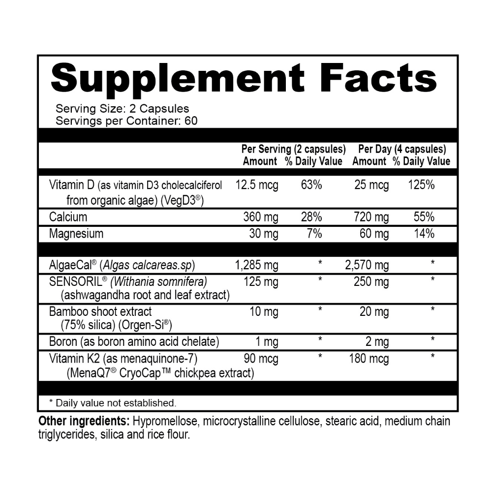 TrueOsteo+ Plant Based Bone Support With Stress Support-5