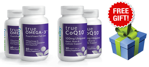 Special #7 - 2 Bottles of TrueOmega-3 & 2 Bottles of TrueCoQ10 (100mg)-last
