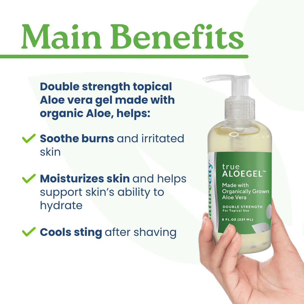 NatureCity TrueAloeGel - Aloe Vera Topical Gel 7.5 fl. oz/222 ml NatureCity TrueAloeGel - Aloe Vera Topical Gel 7.5 fl. oz/222 ml