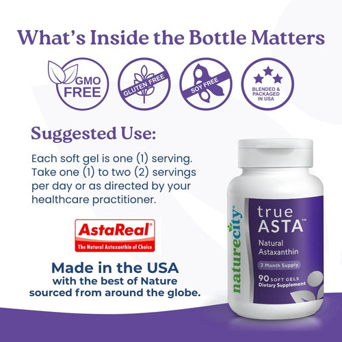 TrueAsta - Natural Astaxanthin - 90 Soft Gels-7