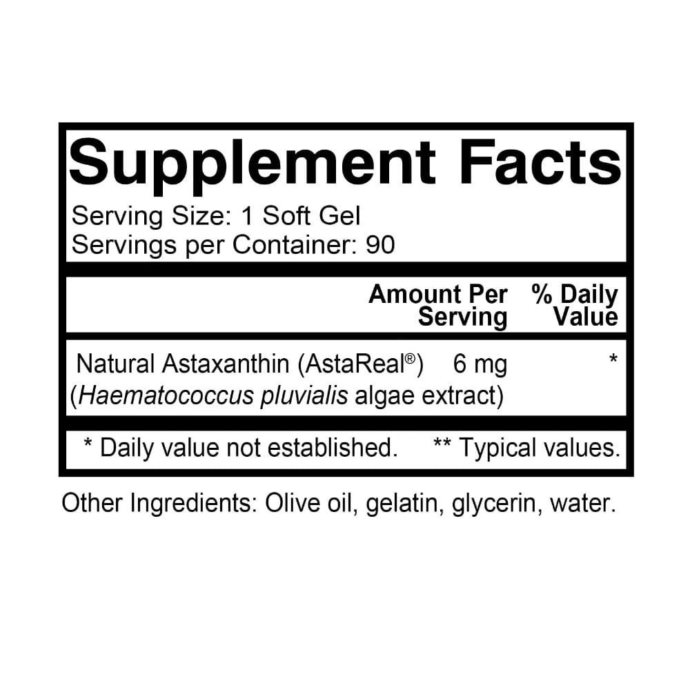TrueAsta - Natural Astaxanthin - 90 Soft Gels-5