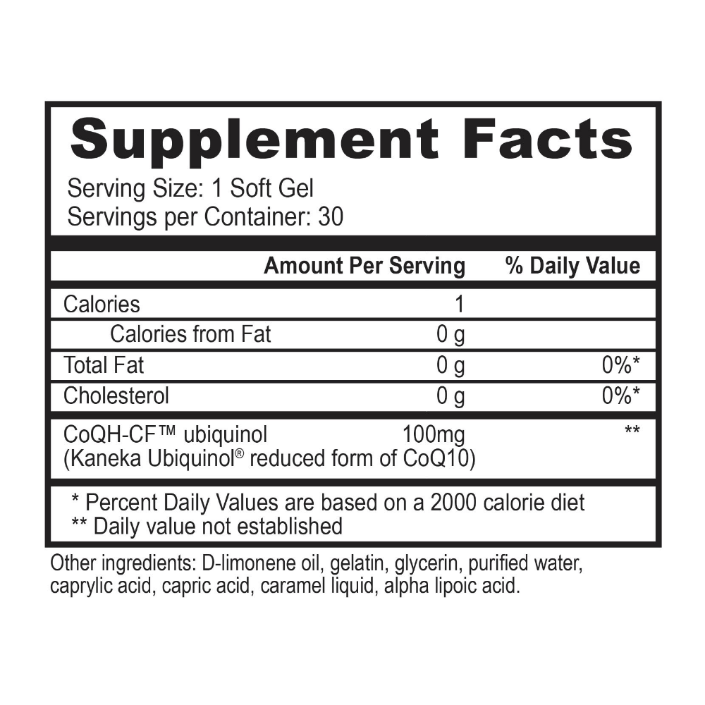 TrueCoQ10  Ubiquinol 100mg-5
