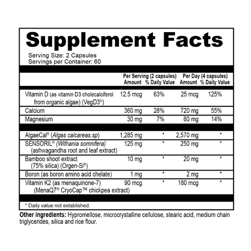 TrueOsteo+ Plant Based Bone Support With Stress Support-5