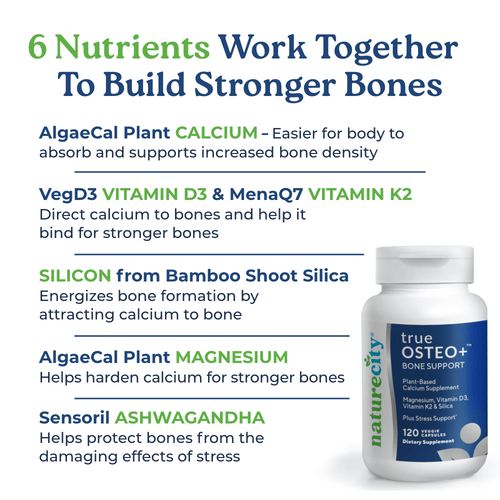 TrueOsteo+ Plant Based Bone Support With Stress Support-4
