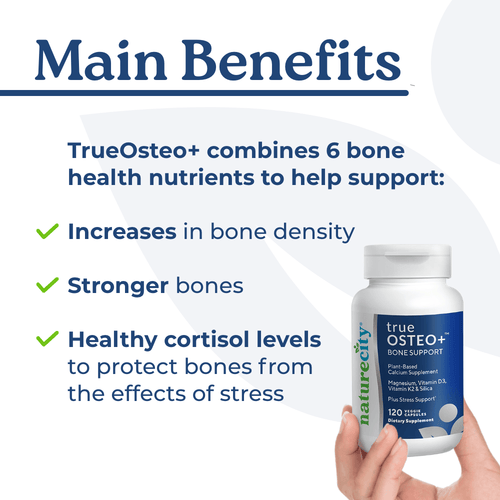 TrueOsteo+ Plant Based Bone Support With Stress Support-3