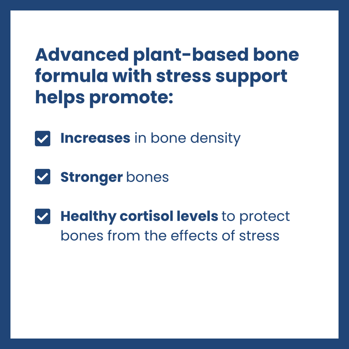 TrueOsteo+ Plant Based Bone Support With Stress Support NatureCity Wellness