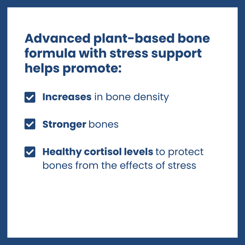 TrueOsteo+ Plant Based Bone Support With Stress Support
