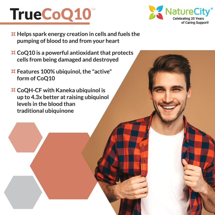 TrueCoQ10  Ubiquinol 100mg Save Our Bones