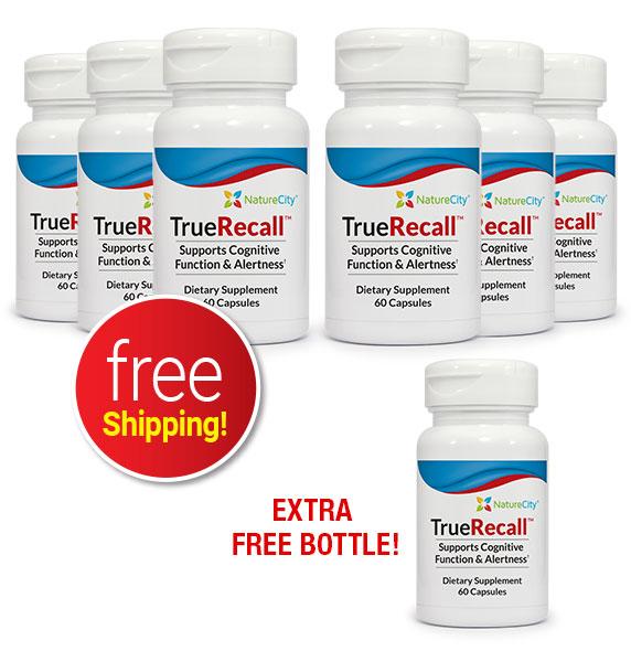 TrueRecall - 6 Bottles + 1 FREE Bottle